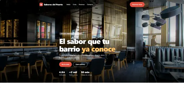 Diseño web para Restaurantes