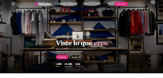 Diseño web para Moda