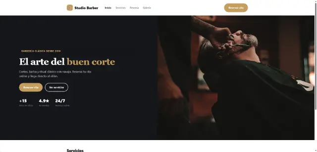 Diseño web para Salones y barberías